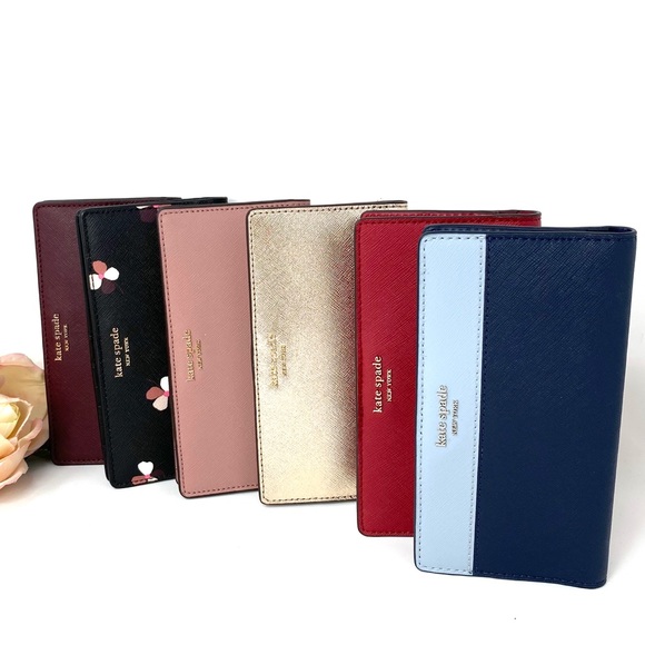 Kate♠️Spade LG Slim Bifolder Wallet Cameron Red - Picture 7 of 7